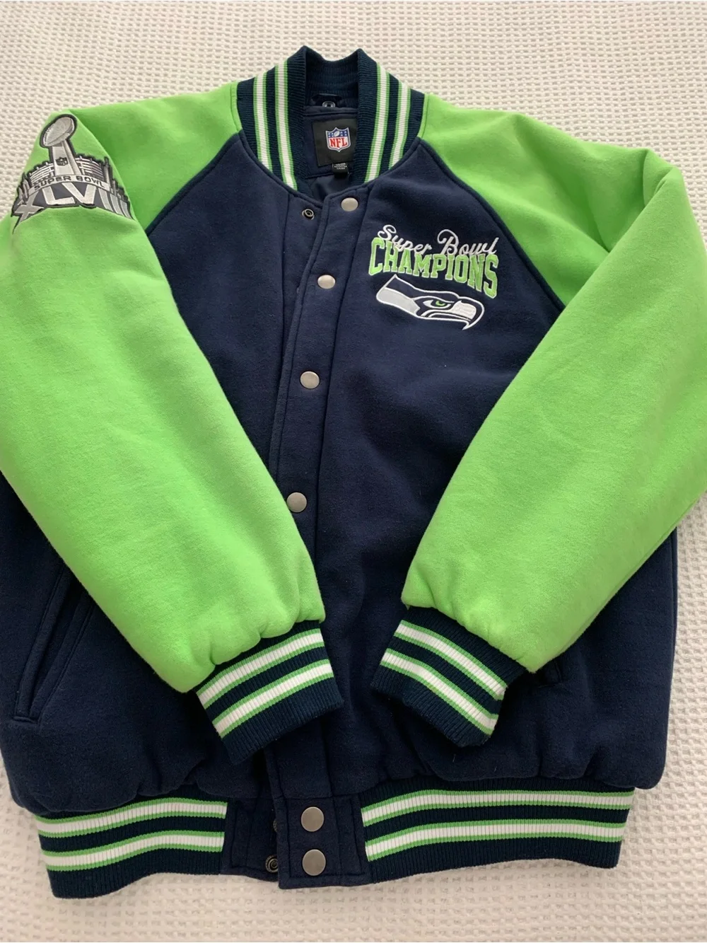 NFL Seattle Seahawks Jacket Super Bowl XLVIII Size XL